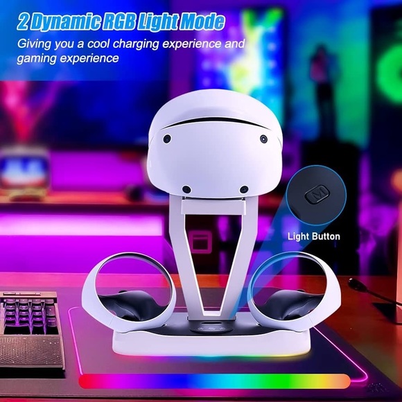 ONLY BASE🚨Charging Station for PS VR2, Kannino PS VR2 Controller Charging Dock - Picture 3 of 8